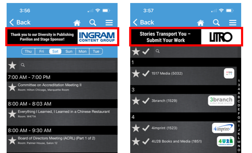 Mobile App Sub-Page Banner Ads